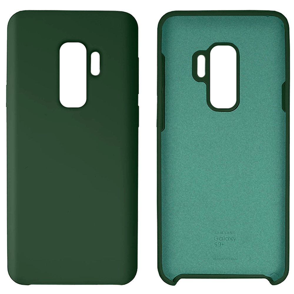 Чохол Silicone case Camera Protective для Samsung S9 Plus (22) темно-зелений Forest Green