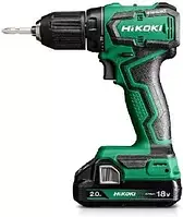 Акумуляторний дриль-шурупокрут HiKOKI (раніше Hitachi) - 2 батареї 18V/2.0Ah + валіза HSC (DS18DD)