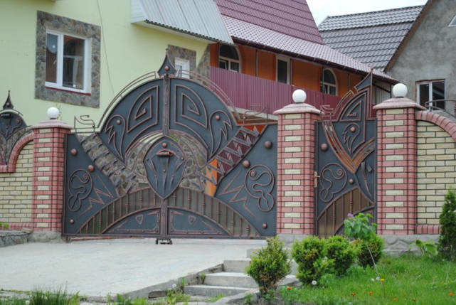 Ворота ковані Мун, Мун плюс, фото 2