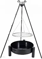 Решітка для гриля Farmcook Garden з нержавіючої сталі 70 см + сковорода Камін 37 80 см