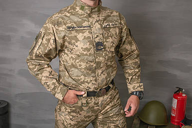 Кітель тактичний, стрейч rip-stoр, 59% бавовна, піксель