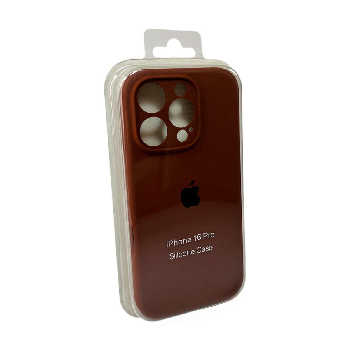 Чохол Silicone Full Case Camera Protect (AA) Apple iPhone 16 Pro (Коричневий)