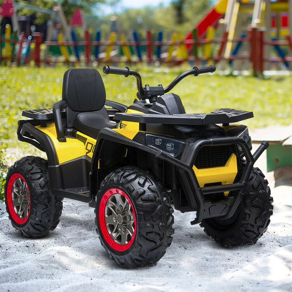 Дитячий електромобіль Квадроцикл Desert 900 (жовто-чорний колір) з пультом дистанційного керування 2.4 G, фото 1
