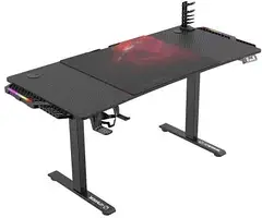 Геймерський ігровий стіл ULTRADESK Level V2 Led Rgb Black and Red