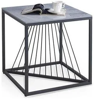 Стіл Infinity 2 Kwadrat Halmar сірий мармур + чорний мат t 14326 147692, фото 1