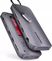 Док-станція для ноутбуків Axagon USB 12в1 (HMC12GM2)