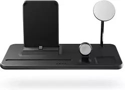 Док-станція + Мережевий зарядний пристрій Zens 4-in-1 MagSafe + Watch + iPad Wireless Charging Station Black (ZEDC21B/00)