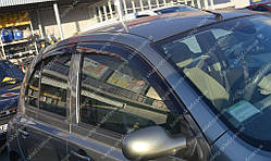 Вітровики вікон Ніссан Мікра К12 (дефлектори бічних вікон Nissan Micra К12)