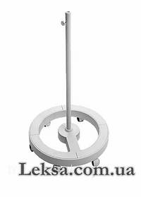 Штатив для лампи-лупи круглий 5 В білий із гвинтом