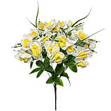 Штучні квіти букет нарцисів 33 задоволення, 50см, фото 2