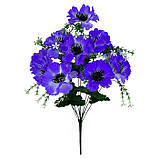 Штучні квіти букет чорнобривці різнокольорові, 42см, фото 2