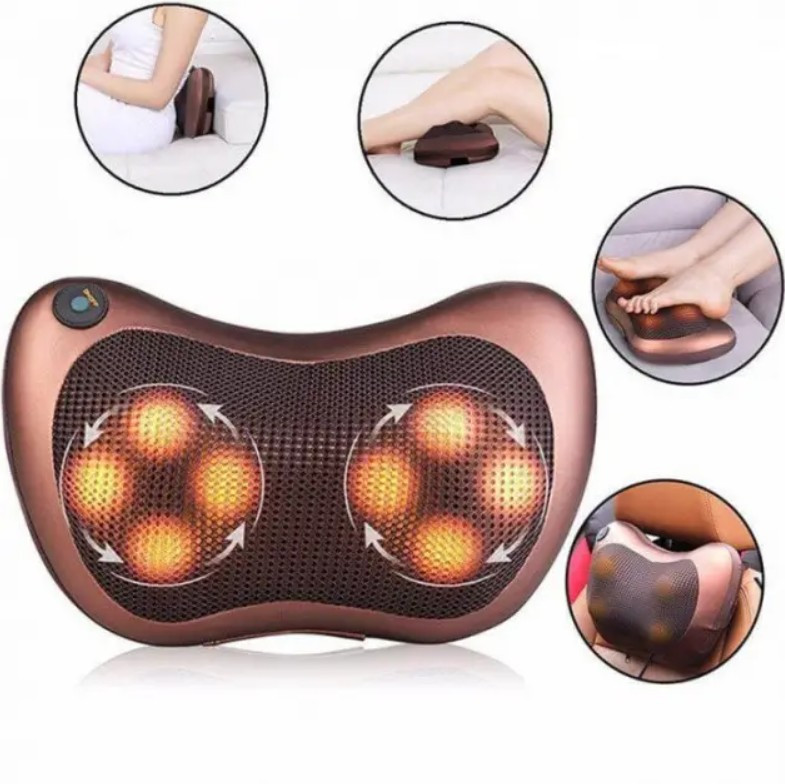 Масажна подушка для шиї та спини Massage pillow(8 кульок)