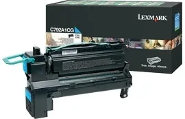 Тонер для принтера Lexmark Toner C792A1Cg Cyan Oryginalny (C792A1CG), фото 1