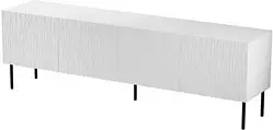Тумба під телевізор Cama Meble Szafka Rtv Jungle 190X40,5X59,5 Biały Mat + Czarne Nóżki