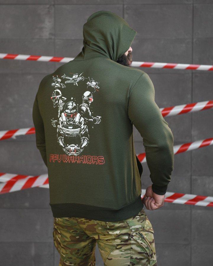 Худі maklin дрон олива НП4980