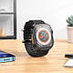 Розумний смарт-годинник із функцією дзвінка Hoco Smart Watch Y12 ULTRA, для Android, iPhone, чорний, фото 9