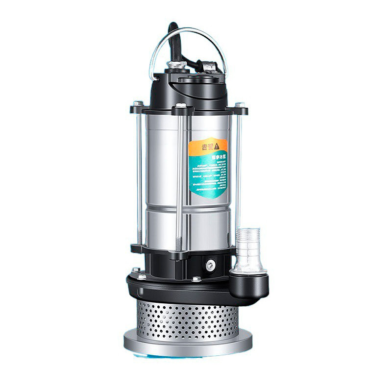 Погружной насос, 750W, 220V, до 3 м³/ч, подъем до 20 м, 25мм, нержавеющая сталь + переходник