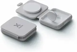 Зарядний пристрій для розумного годинника Xtorm Składana Bezprzewodowa Ładowarka Podróżna 2W1 15W Szara