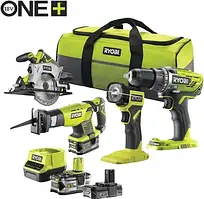 Електроінструмент RYOBI RCK184252S - Zestaw 4 elektronarzędzi 18 V z torbą