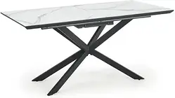 Стіл прямокутний Halmar Diesel Rozkładany Blat Biały Marmur 90x160-200x76