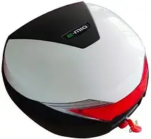 Мотоциклетные аксессуары E-Mio Kufer Do Skutera 30L Uniwersalny Biało-Czarny Połysk
