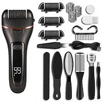 Електрична пемза для педикюру та п'ят / Електрична пилка для ніг / п'яток - Великий набір V-601