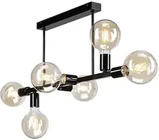 Люстра Lamkur Żyrandol on a pole ASTRID 6xE27/60W/230V czarny