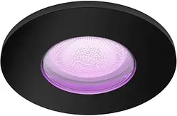 Світильник врізний PHILIPS HUE White and color ambiance Reflektor łazienkowy wpuszczany Xamaneto 1x5.7W czarny (929003526101)