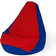 Пуф Go Gift Pufa Worek Sako Granatowy-Czerwony L 105x80