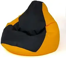 Пуф Go Gift Pufa Worek Sako Żółty-Czarny L 105x80