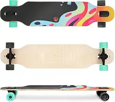 Скейт Spokey Freeride Longboard Longbay Pro Różowy