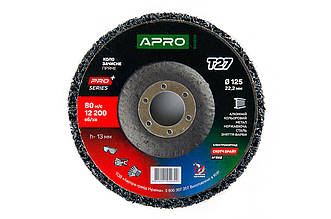 Диск зачистний спінений Apro 125 x 13мм x P46 чорний (830505)