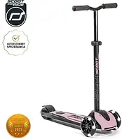 Самокат для дітей Scootandride Highwaykick 5 Led Hulajnoga Trójkołowa Balansowa Ze Świecącymi Kółkami 5+ Rose