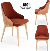 Стілець для кухні Halmar Krzesło Malaga Cynamonowy Mavel 44 Stelar 54 5905248133143