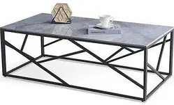 Стіл/лава Ława Universe 2 Halmar Szary Marmur + Czarny Mat 14331 147698