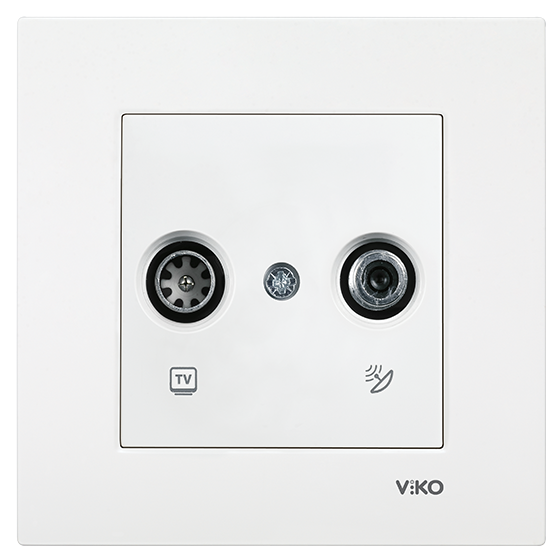Розетка ТВ-SAT Білий Karre Viko, 90960085