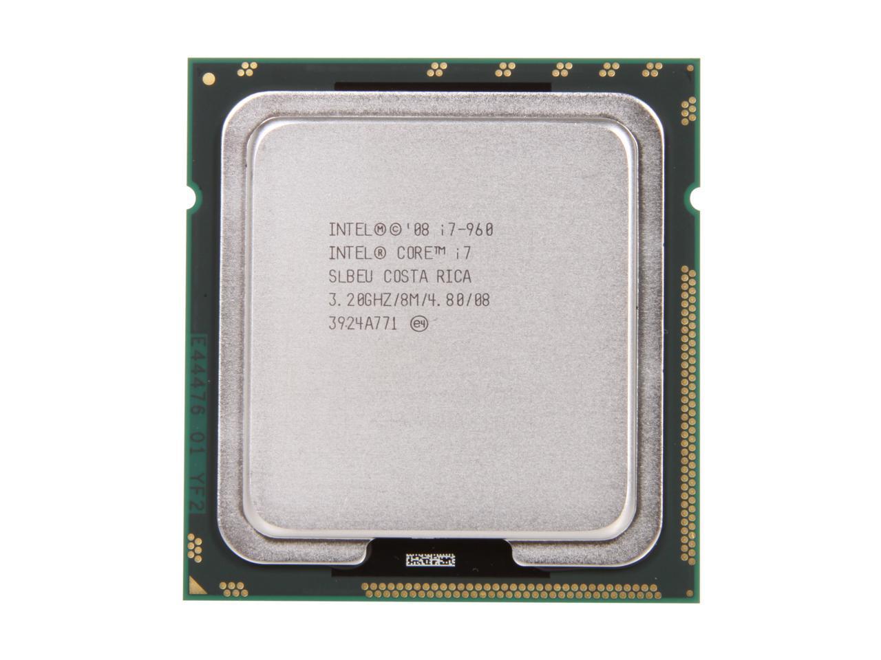 ПОТУЖНИЙ 4ьох ЯДЕРНИК Socket LGA1366 INTEL CORE i7-960 : 4 ЯДРА / 8 ПОТОКІВ * 3,2 GHZ ( в TurboBOOST - 3,47GHz )