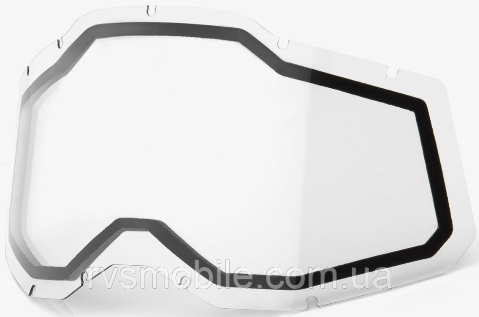Лінза подвійна 100% RACECRAFT 2/ACCURI 2/STRATA 2 Dual Replacement Lens - Clear