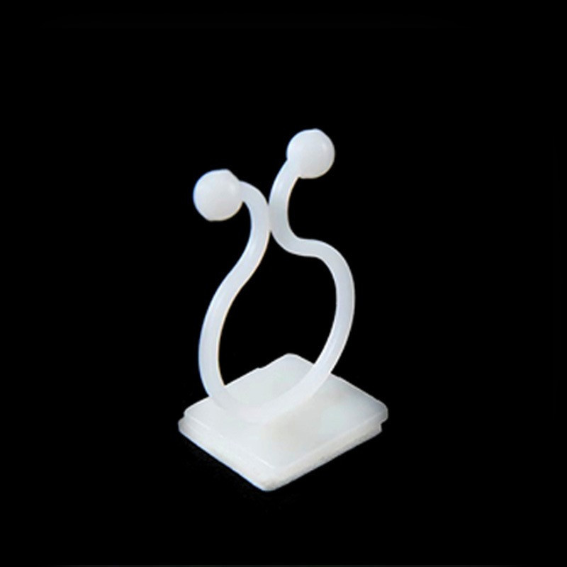 Настінні кліпси для кріплення і підв'язки рослин, 10 шт/уп. Білі, фото 1