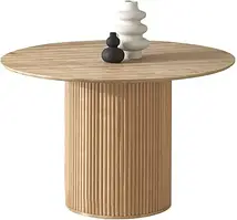 Стіл круглий Stół do jadalni Lopez, drewniany, do salonu, kuchni, skandynawski