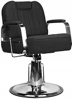 Меблі для салону краси Activ Gabbiano Fotel Barberski Rufo Czarny