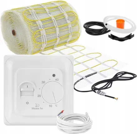 Нагрівальний мат Mission Air Zestaw Mata Grzewcza Pod Płytki Ma-160WxM² 20M² ZESTAWMA160WM20M+ARIES, фото 1
