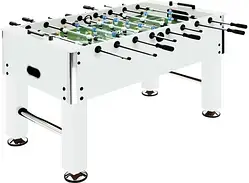 Vidaxl Stół Do Gry W Piłkarzyki, Stal, 60 Kg, 140X74,5X87,5 Cm, Biały