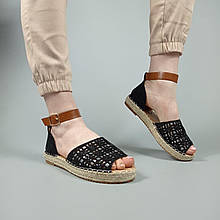 Еспадрильї Kamengsi N38 BLACK 38 Чорний (N38BK)