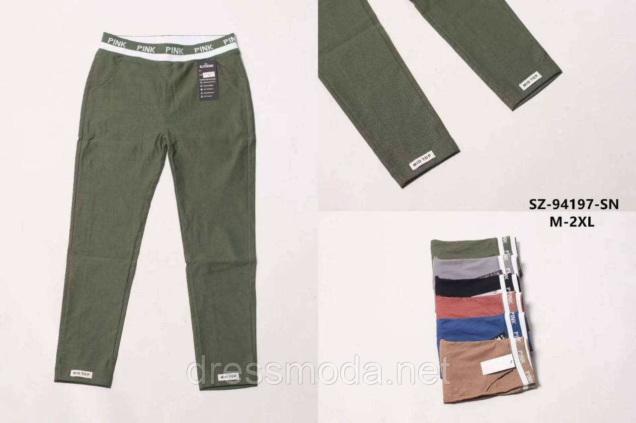 Жіночі стрейчеві котонові брюки М-2XL