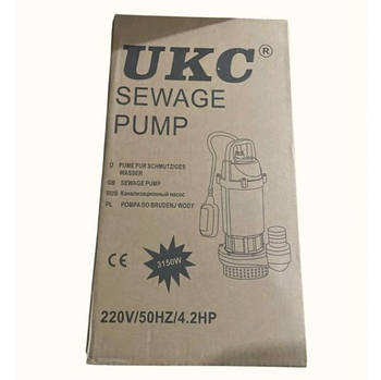 Каналізаційний насос для відкачування чистої та брудної води 5m-1 3150W 220 V 4.2HP — потужне рішення для ваших завдань Лучшая
