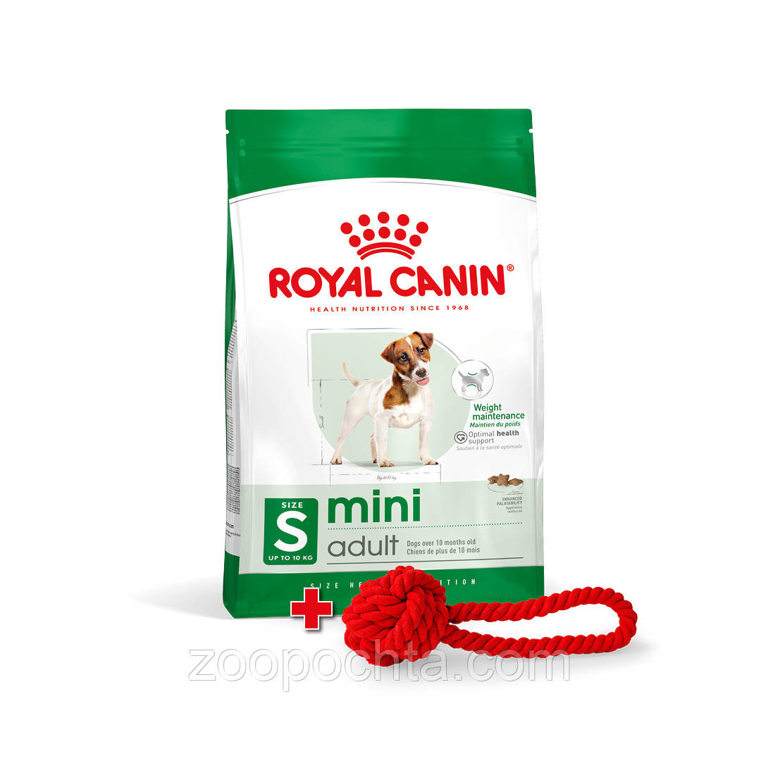 Іграшка в подарунок! Сухий корм Royal Canin Mini (Роял Канін Міні)t для собак дрібних порід від 10 місяців, 2КГ