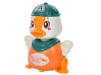 Музична іграшка 986A качка 17см, звук, світло, танцює, 3 кольори, на батарейці, в коробці, 11-17-11см, фото 4