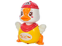 Музична іграшка 986A качка 17см, звук, світло, танцює, 3 кольори, на батарейці, в коробці, 11-17-11см, фото 5