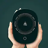 Чашка керамічна темно-зелена з підставкою — підігрівом, зарядкою USB iC227, фото 4